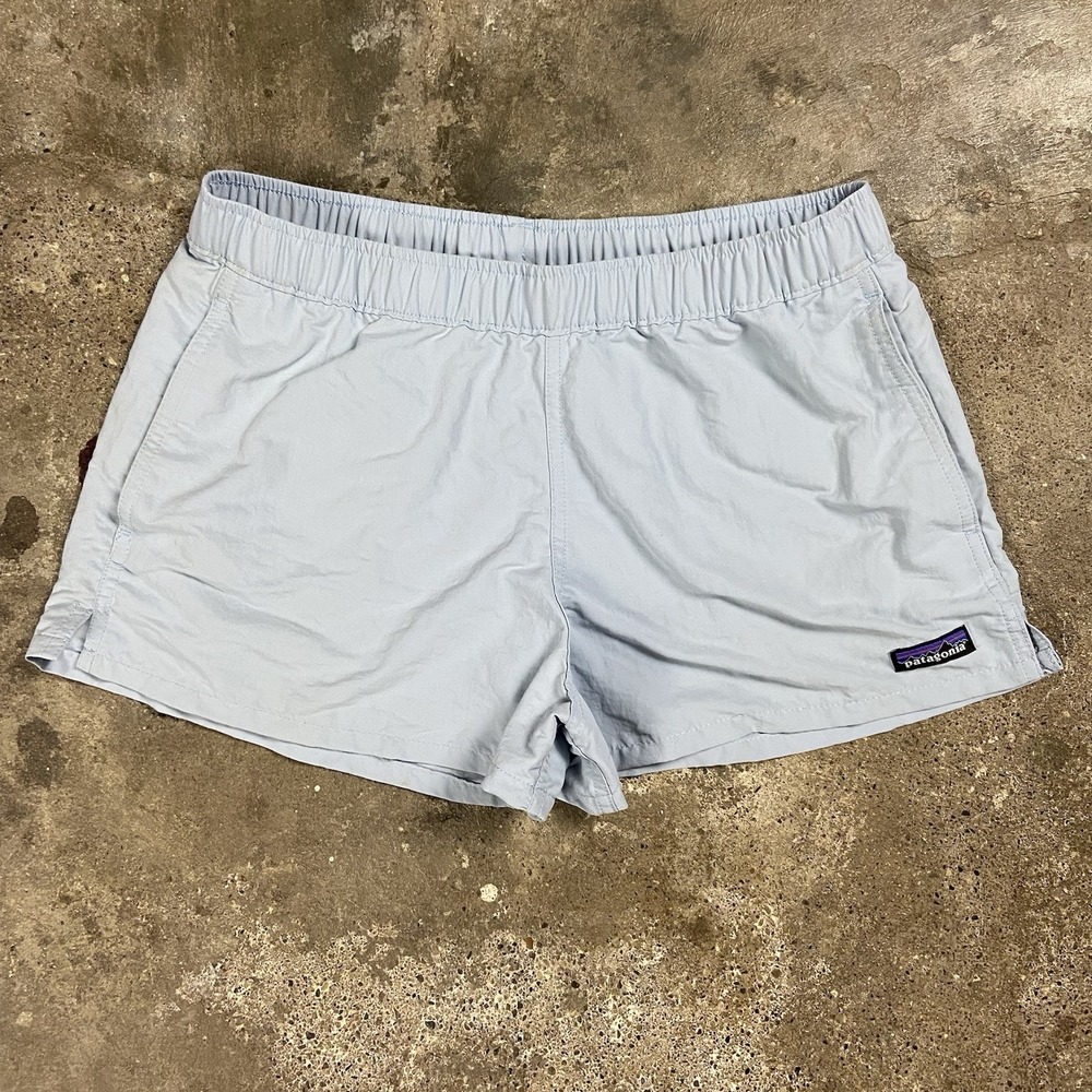 Patagonia Barely Baggy Shorts Women's Size Small Light Blue Hiking Wear